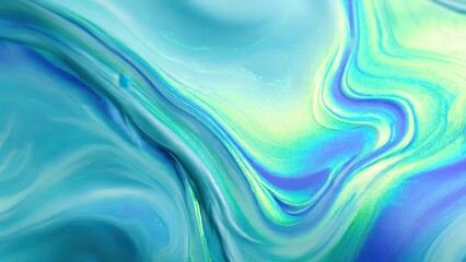 Iridescent Flowing Abstract Background