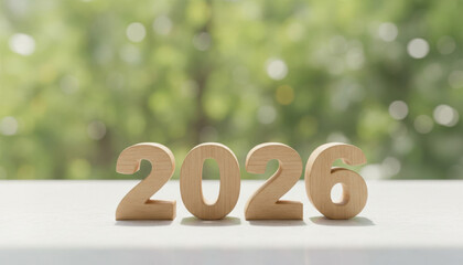 Elegant 2026 Wooden Letters Display