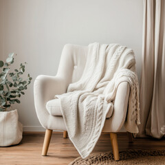Bright Cozy Armchair Interior Scene