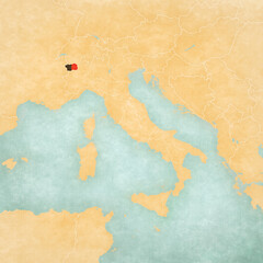 Map of Italy - Aosta Valley