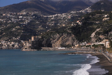 Fototapeta premium maiori, amalfi coast, italy