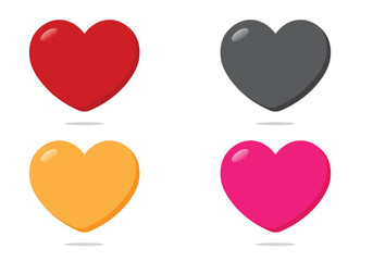 Heart icon, love valentine's day  vector icon .