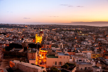 Obraz premium View of Gozo, Malta from scenic viewpoint