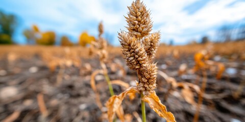 Withered crops reveal the harsh impact of fungal disease on farmland