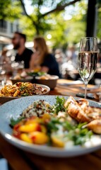 Brunch fun on a sunny day in Munich with a reluctant phone call