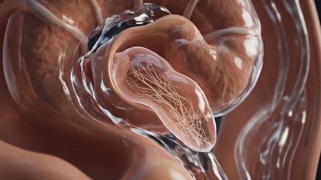 3D Animation Visualizing Inner Ear Anatomy.