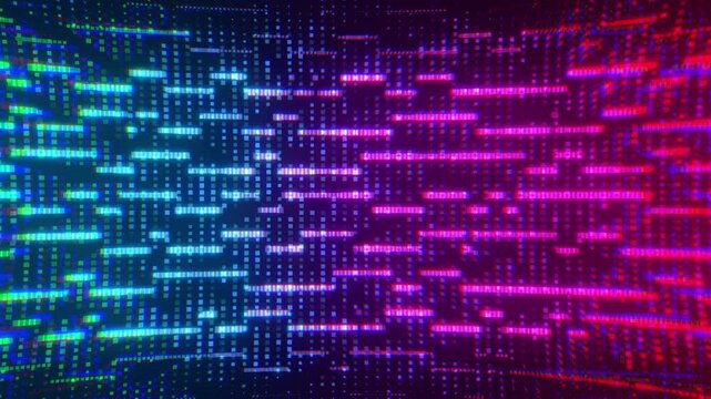 Seamless Loop Neon Cyber Pulse Abstract Background