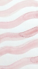 Fototapeta premium Soft pink watercolor waves flowing across white paper creating gentle organic stripes with delicate brush textures for feminine design projects.