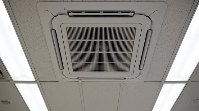Cassette Air Conditioner Operation: Watch Modern Ceiling AC Units in Action