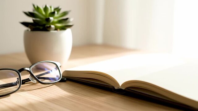 Aesthetic Reading Nook: Minimalist Desk Setup for Focus & Calm