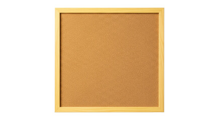 Fototapeta premium Cork board with wooden frame isolated PNG, bulletin board for notes and reminders on transparent background