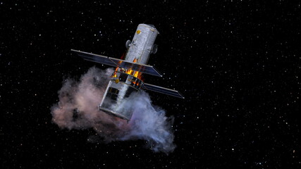 人工衛星　3DCGレンダリング © tsuneomp