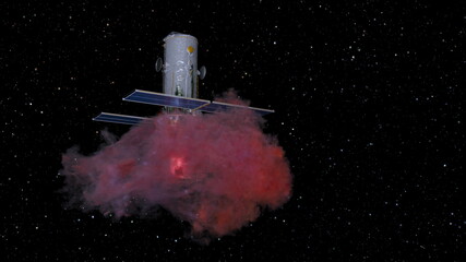 人工衛星　3DCGレンダリング © tsuneomp