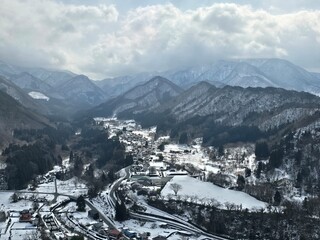 Fototapeta premium Beautiful winter at Yamadera mountain temple