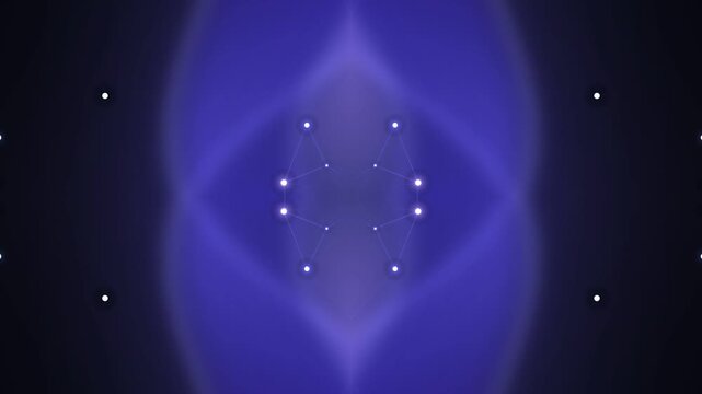 background motion  4K  blue stage spotlight