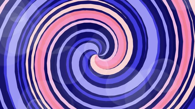 Vibrant swirling spiral pattern in shades of blue and pink