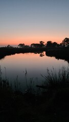 Les magnifiques étangs des prés-salés d'Arès au coucher du soleil (Bassin d'Arcachon) © Arnaud