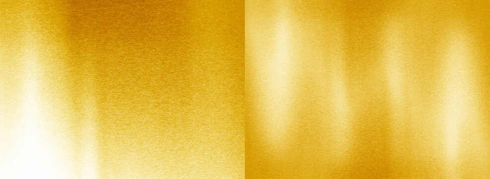 Shiny yellow leaf gold foil texture