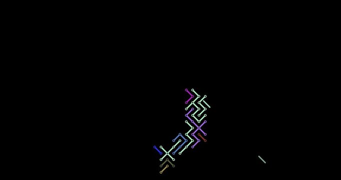 Abstract Diagonal Reveal Animation of Viet Nam Map