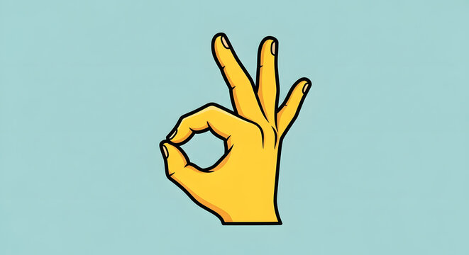 A digital emoji showing the hand gesture for approval and okay