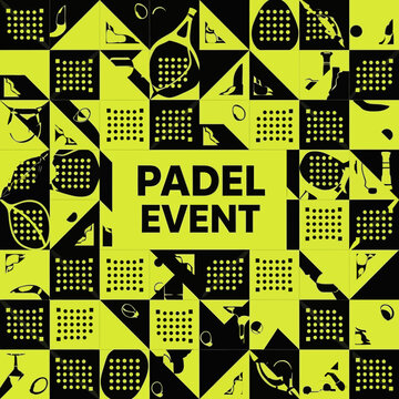 Dynamic Graphic Design For Padle Tennis Event Promotion