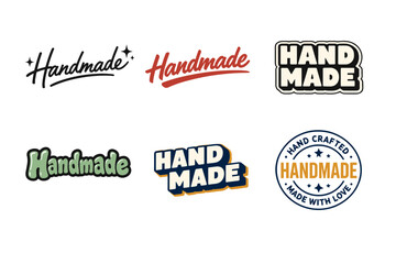 Obraz premium Various handmade logo designs in diverse styles and fonts