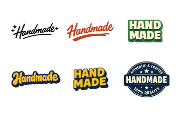 Obraz premium Variety of handmade logos: authentic craftsmanship in diverse styles