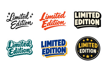 Obraz premium Collection of six unique limited edition typography designs