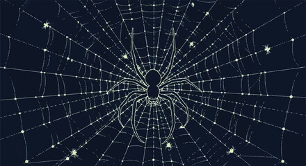 Obraz premium Computational Design Blueprint: Seamlessly Integrating AI and Future Tech Architectures