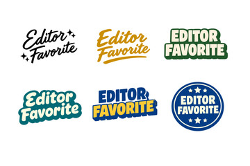 Obraz premium Various editor favorite logo designs in different styles and colors