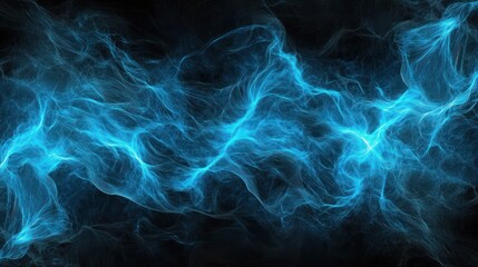 Vibrant blue energy wave on dark background