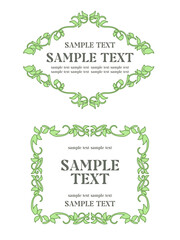 アンティーク風な植物の装飾用フレーム