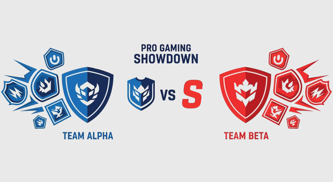 Epic Esports Clash Arena Showdown Between Team Alpha and Beta Competitions