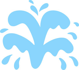 Obraz premium 飛び込みの水しぶきベクターイラスト type B