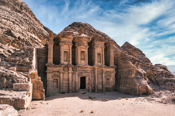 The Monastery Ad Deir in Petra Jordan