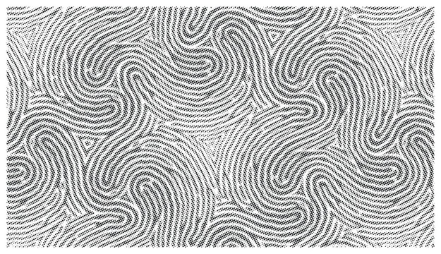 Abstract grey halftone background with organic liquid wave pattern