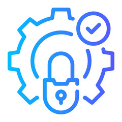 Obraz premium gear gradient icon