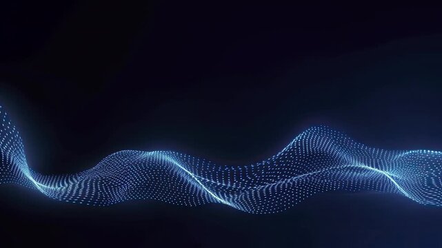 Slow flowing black and white particle vector abstract background, Black abstract tech luxury waves motion background with golden lines. 
Abstract futuristic black background with glowing white dots