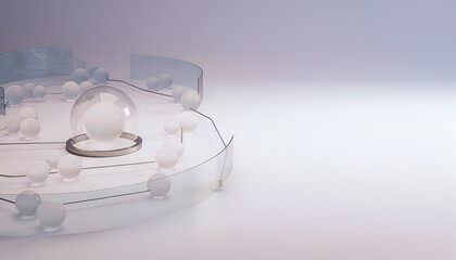 Protected Core with Orbital Data Nodes 3D Abstract Minimal Background