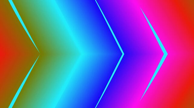 Dynamic Abstract Rainbow Chevron Arrows Vibrant Gradient Background