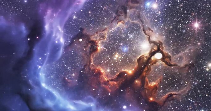 Carina Nebula Star Formation Process.