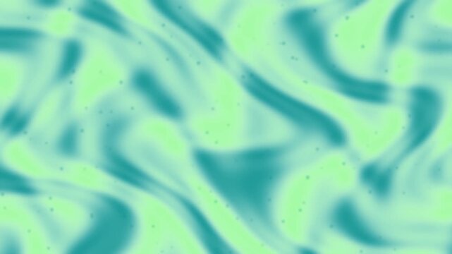 Gentle minty breeze fluid motion with soft circular particle bokeh for aesthetic visual content