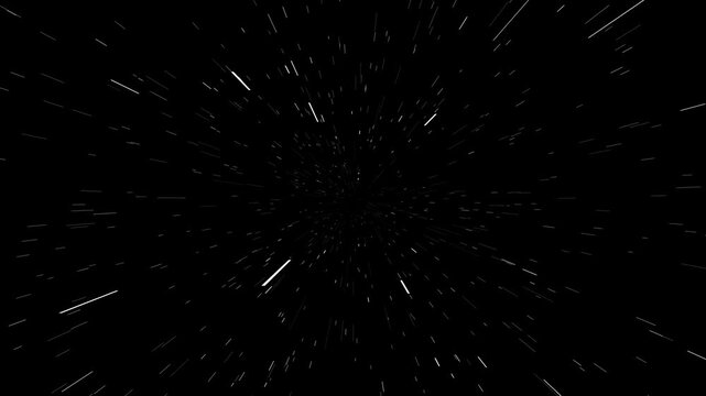 White speed lines isolated on a black background. Anime comic book Action speed lines animation effects. Anime speed line background Speed Lines. cartoon concept, Abstract anime speed line.