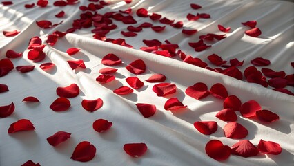 red rose petals