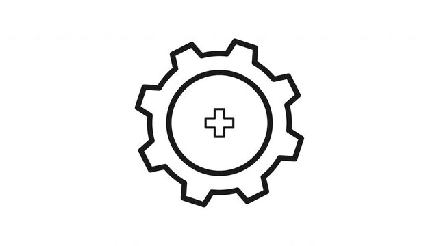 Animated Recall Process Lineal Icon Style