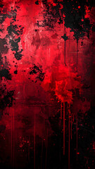 血しぶきが飛び散る黒グランジ壁