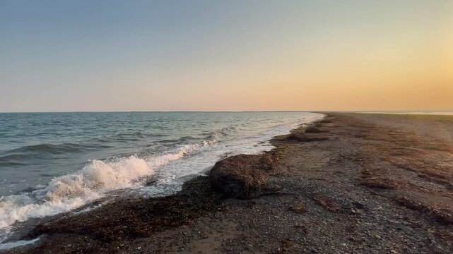 日本最大の砂嘴、野付半島の先端部