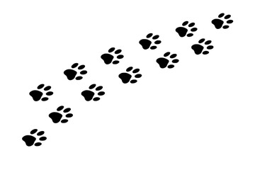 Simple Animal Footprints Track