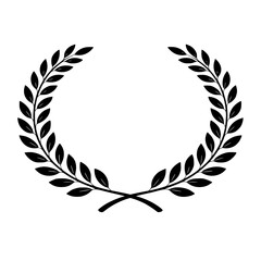 Simple Laurel Wreath Design