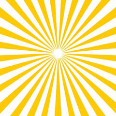 Obraz premium Bright Yellow Sunburst Pattern